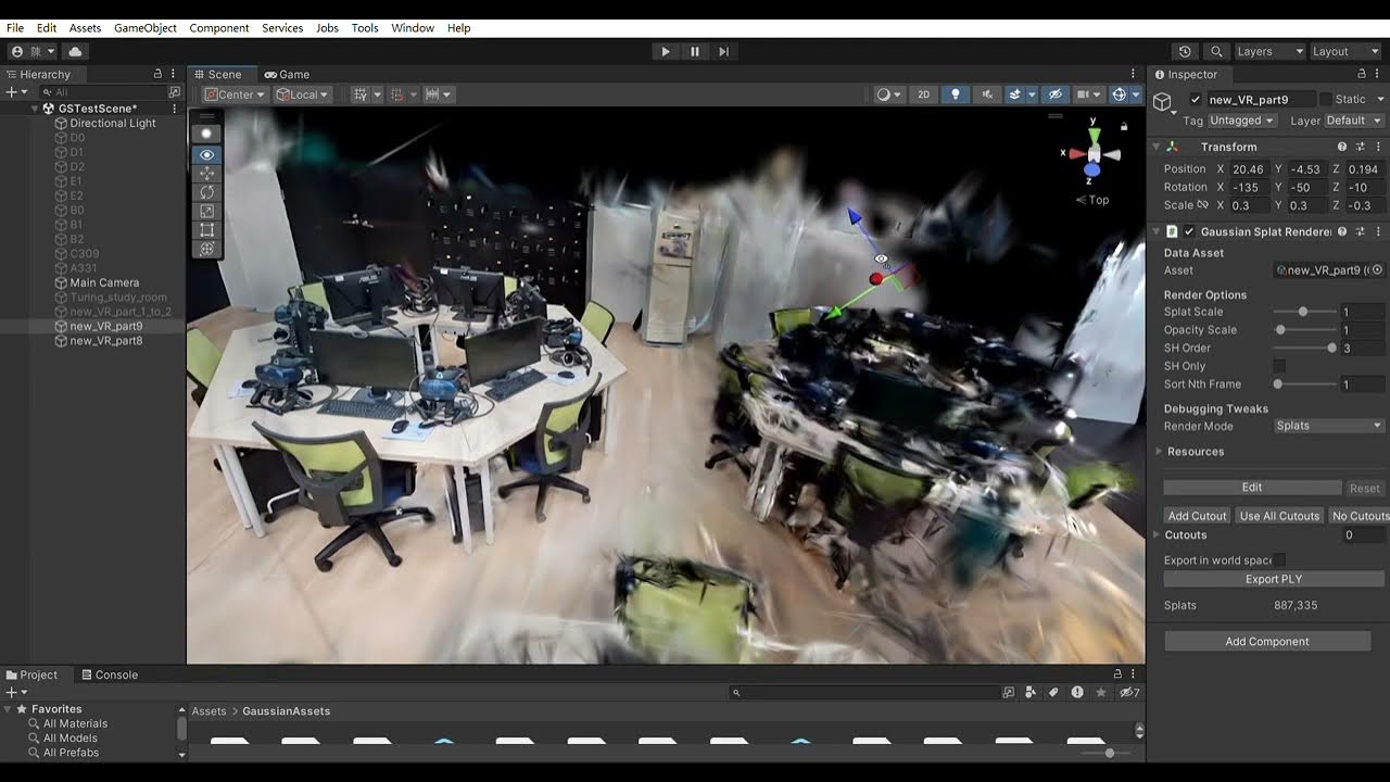 Gaussianexample gstestscene windows mac linux unity 2022 3 7f1 dx12