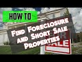 How to Find Foreclosed Homes, Short-Sale Homes, and Bank Owned Properties