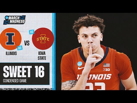 Illinois vs. Iowa State - Sweet 16 NCAA tournament extended highlights