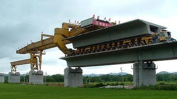 INCREDIBLE MODERN BRIDGE CONSTRUCTION-Construction of 350km/h High-Speed Railway - INGENIOUS MACHINE