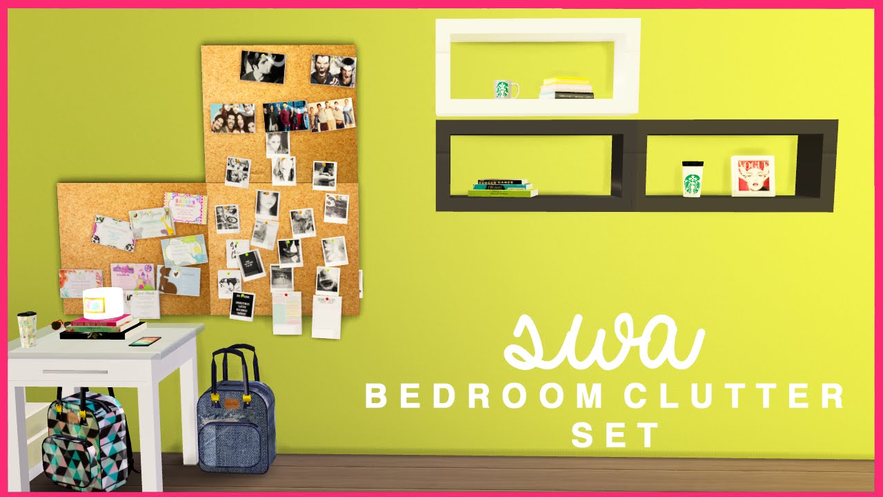 The Sims 4 Simmingwithabbi Bedroom Clutter Set Cc Youtube