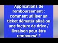 Tuto  faire ses demandes de remboursement de courses alimentaires sans ticket papier