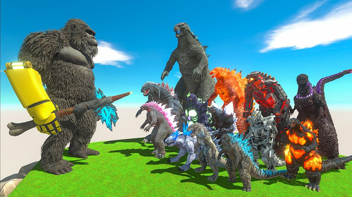 Comparison: How Long Could KONG 2024 Survive Against These GODZILLA Monsters? Animal Revolt Battle