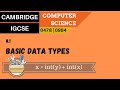 Understanding Basic Data Types in Programming