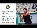 Alexander Zverev vs Alejandro Davidovich Fokina - Quarterfinals Highlights I Roland-Garros 2021