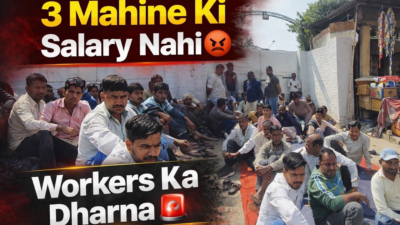 🔥 Sitapur paper Factory Protest Vlog 🚨 | 3 Mahine Se Salary Nahi, Workers Ka Dharna 💔
