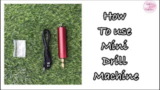 How to use Mini Electric Drill | Easy tutorial | Resin Art And Craft Store