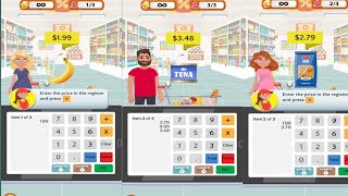 Bermain Game Android - Supermarket Cashier Level 1 screenshot 4