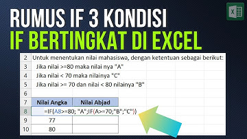 Menggunakan Rumus IF pada Excel dengan 3 Kondisi | Rumus if pada excel 3 kondisi