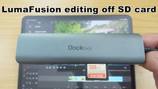 Editing Video On An iPad Pro Direct From An SD Card Using LumaFusion V3