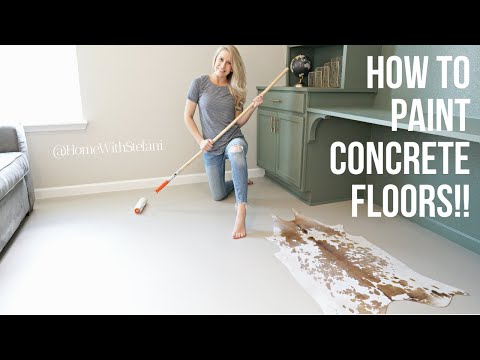Video: Natírání betonových podlah vlastníma rukama