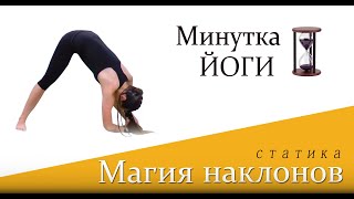 Минутка ЙОГИ || Как правильно наклоняться в йоге || Магия наклонов || Статика