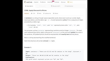 Apply Discount to Prices - LeetCode | Swift | DS/Algo