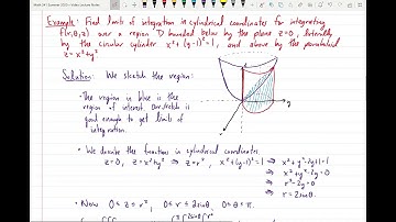Section 15-7 Part 1: Triple Integrals in Cylindrical Coordinates