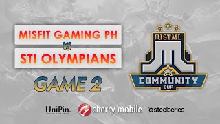 JustML Community Cup Q3 MisfitGaming PH vs STI Olympians Game 2 (BO3) | Just ML Mobile Legends