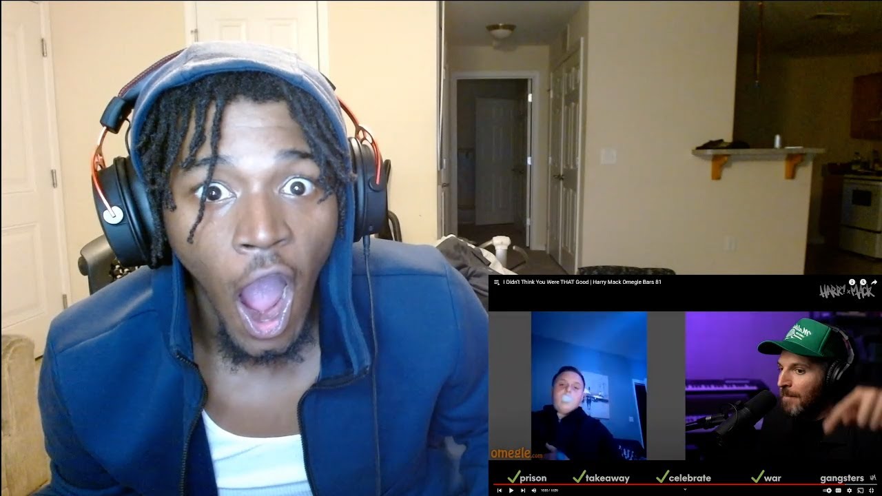FIRST TIME REACTING TO HARRY MACK OMEGLE BARS 81!! BEST RAPPER ALIVE!!!