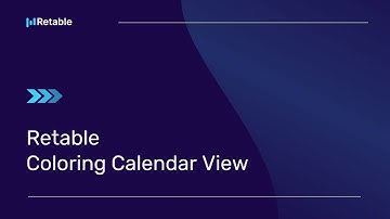 Retable - Coloring Calendar View