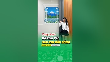 Rèm cửa đẹp, hấp sóng rèm vải đẹp như thế này đây #shortvideo #youtubeshorts
