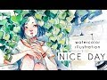 NICE DAY -Watercolor speedpaint-