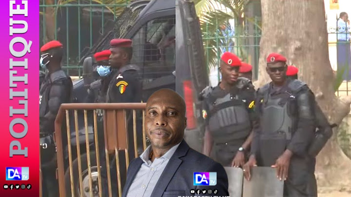 Mairie de Dakar: l’important dispositif sécuritaire déployé par la police
