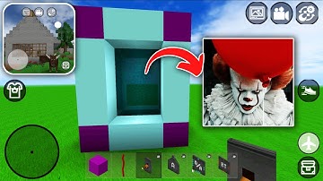 How to Make PORTAL to PENNYWISE in MINI BLOCK CRAFT 3D