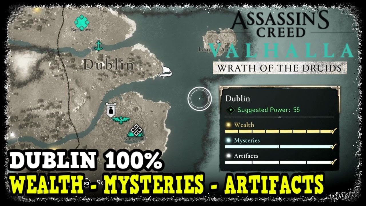 MAPA DO TESOURO DE DUBLIN - ASSASSIN'S CREED VALHALLA 