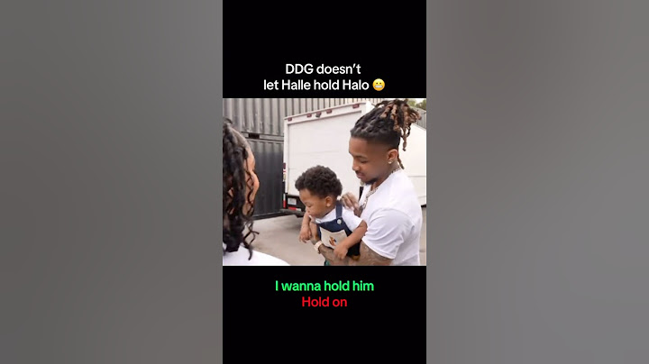 DDG stops Halle Bailey from holding her son Halo