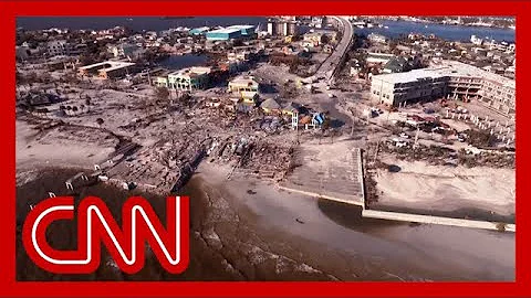 CNNs John Berman flew above storm damage. This is ...
