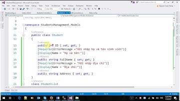#02 - MVC in ASP.NET - Quản lý sinh viên - Thêm mới sinh viên