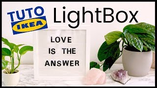 Diy - Comment Faire Une Lightbox Avec Un Cadre Ribba De Chez Ikea Et Du Texte Lumineux Tuto Ikea
