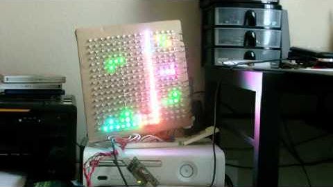 RGB LED screen tetris game
