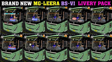 🤩SETC BS6 MG LEERA TN GOVT BUS MOD - LIVERY PACK - BUSSID - DOWNLOAD NOW