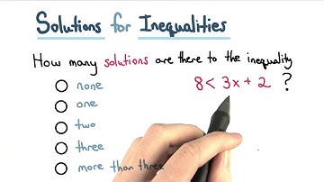 Solutions to Inequalities - Visualizing Algebra