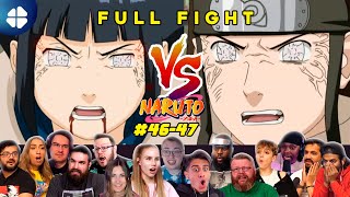 Neji Vs Hinata Full Fight Naruto 46-47 Reaction Mashup ナルト海外の反応