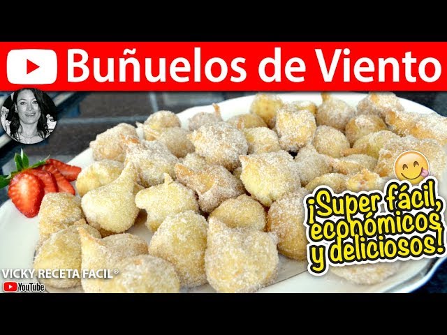 Cómo hacer BUÑUELOS DE VIENTO | Vicky Receta Facil | VICKY RECETA FACIL