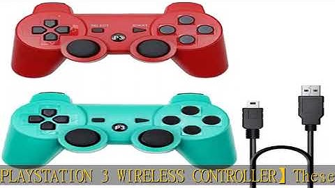 Rzzhgzq 2 Pack PS3 Wireless Controller Playstation 3 Controller Wireless Bluetooth Gamepad with USB