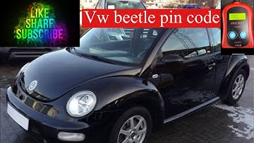 Reading the pin code on a vw beetle 2003 prior to key programming