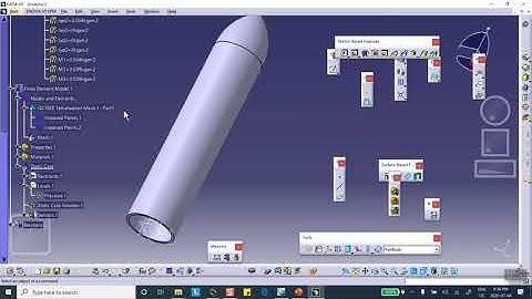 FEA, Accelerating Rocket, Inertia Relief, Part 2, Nader G Zamani