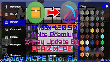 TOOLBOX FOR MCPE 1.20.50 INFINITE PREMIUM X-RAY UPDATE BY FARIZ MCPE