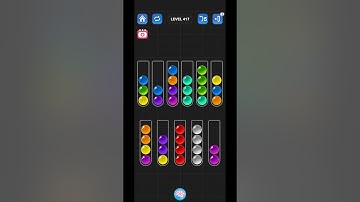 Lv 417 Ball Sort Puzzle - Color Game / 顏色分類遊戲 / ボールソーティングパズル (Guru Game)  #ballsortpuzzle