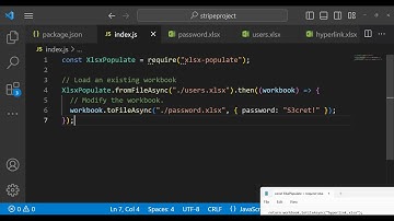 Node.js xlsx-populate Example to Read & Write Excel Files | Encrypt & Style Excel Files in JS