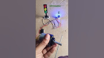 Gear Motor Powering Traffic LED Light | #shorts
