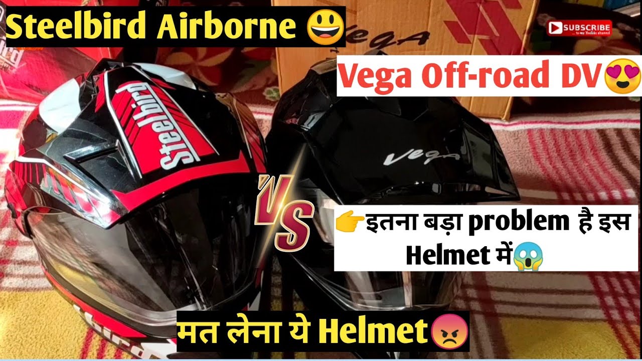Steelbird Airborne SB 42 Helmet vs Vega 