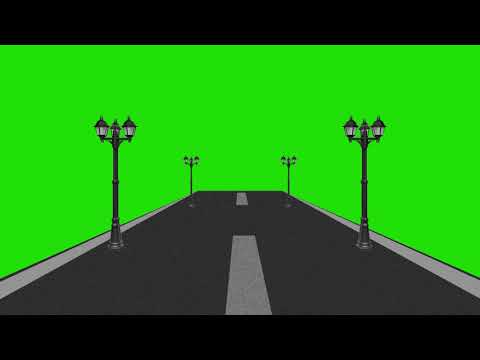 street-light-loop-green-screen