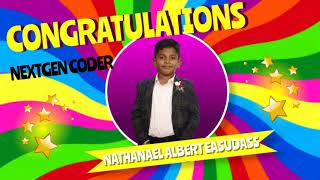 Congratulations Dkc Nextgen Coder Nathanael For Creating Games, Stories, Animations, Music