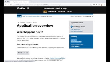 Full operator licence received in less than a month