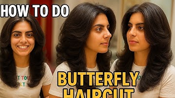 Butterfly 🦋 hair cut tutorial// step-by-step butterfly Haircut ￼