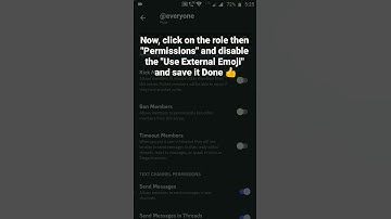 How to Disable Use External Emoji permission in a role in Discord Mobile #roduz #discord #howto #how