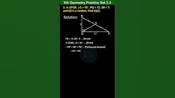 Class 9 Geometry Practice set 3.3 Question 3 | Maharashtra board
