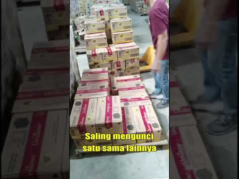 Video: Bagaimana Anda menumpuk palet dengan kotak ukuran berbeda?